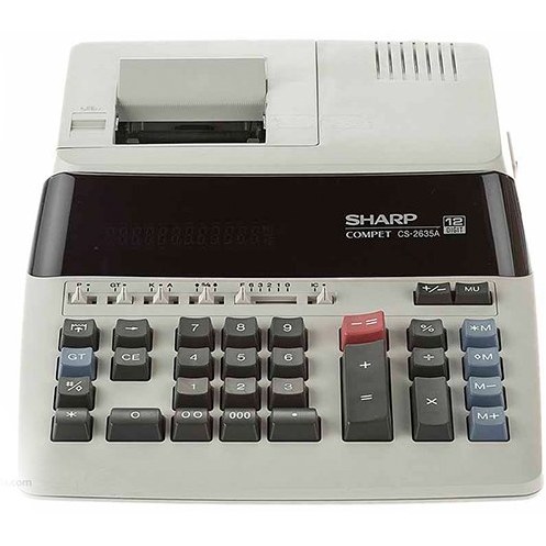 ماشین حساب رومیزی با چاپگر مدل CS-2635A شارپ