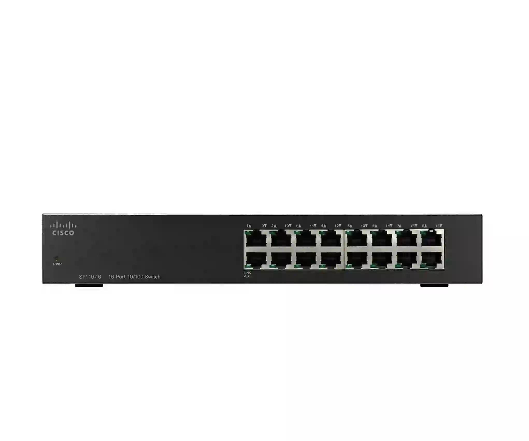 سرعت ۱۰/۱۰۰ مگابیت (نه گیگابیت): این مدل فقط از سرعت Fast Ethernet پشتیبانی می‌کند و گیگابیتی نیست . اگر به سرعت بالاتر نیاز دارید، باید به دنبال مدل‌های سری SG110 یا CBS110 باشید. ۲. کاربرد اصلی: برای اتصال کامپیوتر، پرینتر، دستگاه کپی و سایر تجهیزات اداری در کسب‌وکارهای کوچک ایده‌آل است. نیازی به هیچ تنظیماتی ندارد و به محض اتصال کابل و برق، شروع به کار می‌کند .